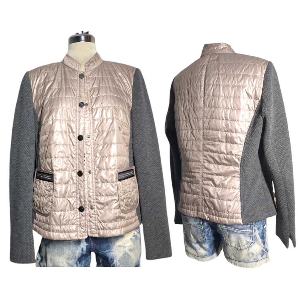 Gerry Weber Beige and Grey  Lite Jacket Size M
